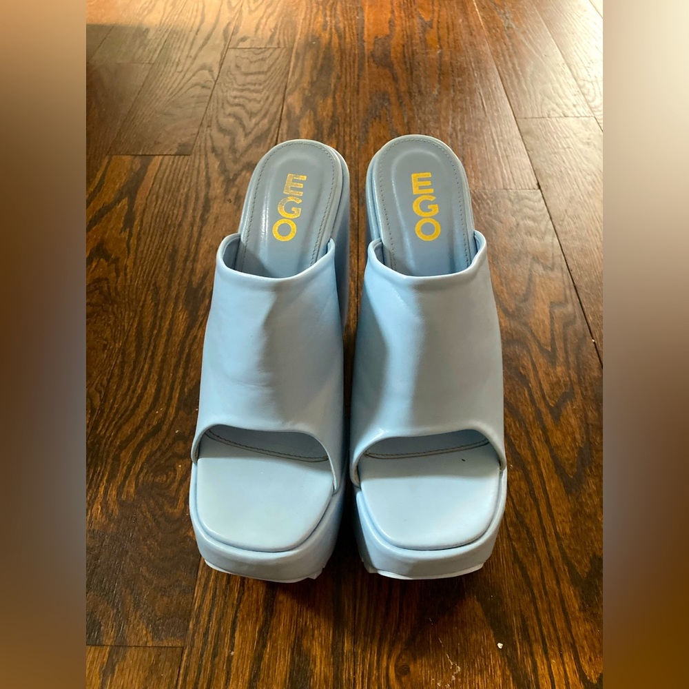 Y2K Pastel Blue Wedges.